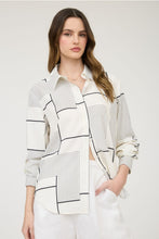 Load image into Gallery viewer, Ivory Geometric Print Top

