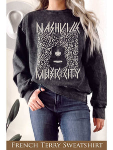 Black Washed Nashville Sweatshirt