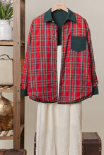 Load image into Gallery viewer, Reversible Corduroy + Plaid Shacket
