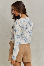 Load image into Gallery viewer, Vintage Blue Floral Cardi
