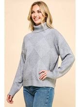 Load image into Gallery viewer, Grey Argyle Sweater
