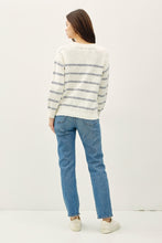 Load image into Gallery viewer, Cream + Denim Cotton Sweater
