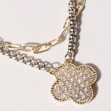 Load image into Gallery viewer, Layered Clover Necklace
