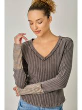 Load image into Gallery viewer, Chocolate Ribbed Top
