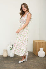 Load image into Gallery viewer, Pink Tile Smocked Dress - Plus
