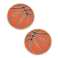 Load image into Gallery viewer, Basketball Stud Earrings
