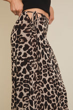 Load image into Gallery viewer, Leopard Flare Hem Tie Skirt
