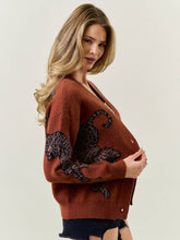 Load image into Gallery viewer, Rust Cheetah Cardigan
