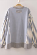 Load image into Gallery viewer, Blue Mixed Stripe Pullover
