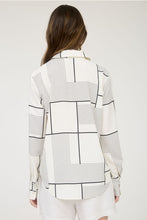 Load image into Gallery viewer, Ivory Geometric Print Top

