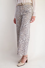 Load image into Gallery viewer, Easel Ivory Leopard Pants
