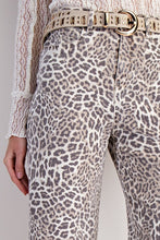 Load image into Gallery viewer, Easel Ivory Leopard Pants
