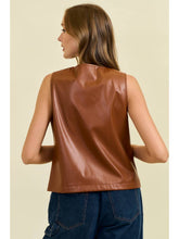 Load image into Gallery viewer, Chestnut Leather Vest
