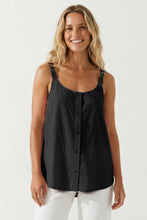 Load image into Gallery viewer, Naked Zebra Buckle Strap Black Tank
