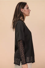 Load image into Gallery viewer, Black Layered Lace Top
