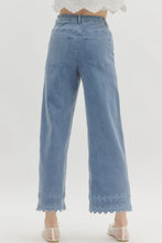 Load image into Gallery viewer, Denim Eyelet Pants
