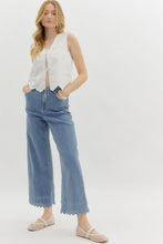 Load image into Gallery viewer, Denim Eyelet Pants
