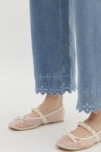 Load image into Gallery viewer, Denim Eyelet Pants
