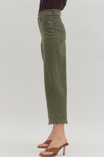 Load image into Gallery viewer, Entro Olive Eyelet Pants
