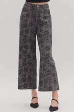 Load image into Gallery viewer, Charcoal Floral Pants
