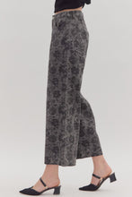 Load image into Gallery viewer, Charcoal Floral Pants
