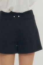 Load image into Gallery viewer, Entro Black Double Button Shorts
