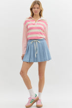 Load image into Gallery viewer, Denim Pleated Skort
