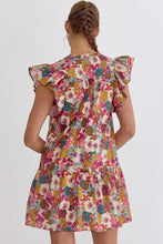 Load image into Gallery viewer, Ruffled Floral Vintage Dress
