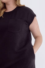 Load image into Gallery viewer, Black Textured Dress - Plus
