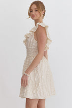 Load image into Gallery viewer, Ivory Ruffled Textured Dress
