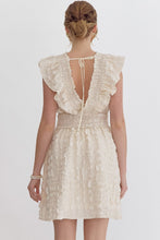 Load image into Gallery viewer, Ivory Ruffled Textured Dress
