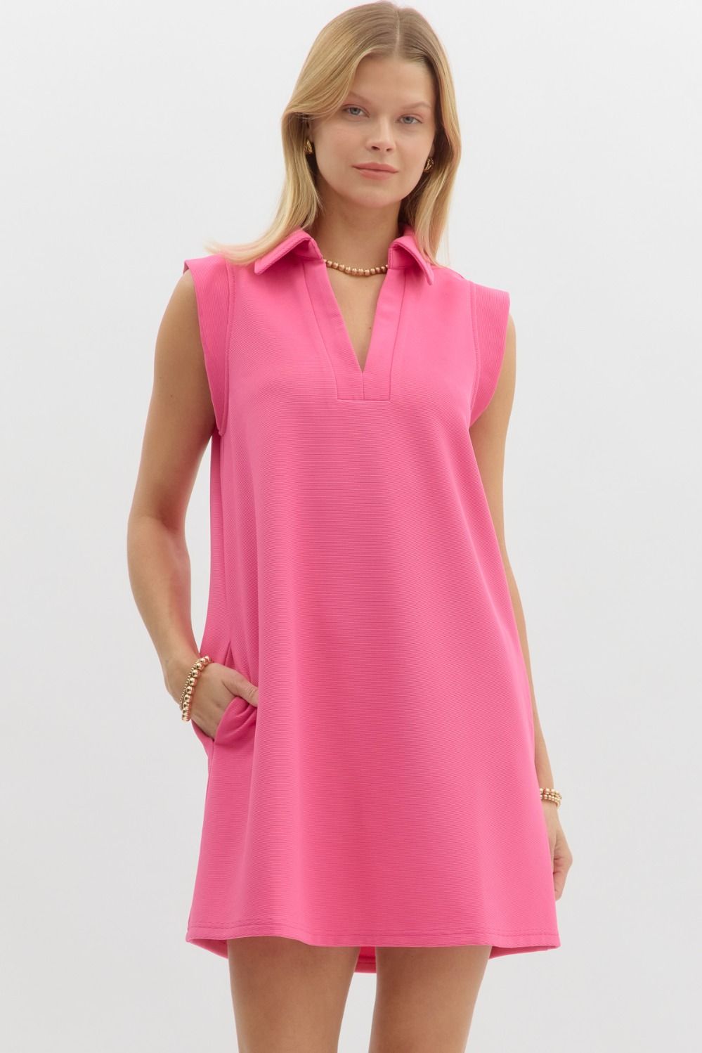 Hot Pink Tank Dress