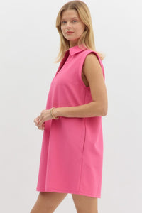 Hot Pink Tank Dress