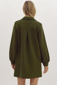 Olive L/S Collared Dress