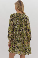 Load image into Gallery viewer, Green Floral Mini Dress
