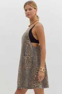 Leopard Denim Dress