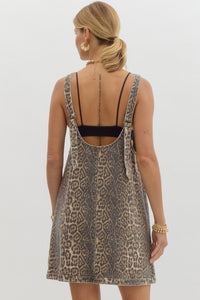 Leopard Denim Dress