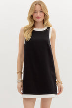 Load image into Gallery viewer, Black Button Trim Tank Dress
