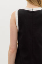 Load image into Gallery viewer, Black Button Trim Tank Dress
