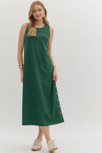Load image into Gallery viewer, Entro Hunter Button Detail Tank Dress

