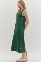 Load image into Gallery viewer, Entro Hunter Button Detail Tank Dress
