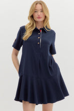 Load image into Gallery viewer, Navy Polo Dress
