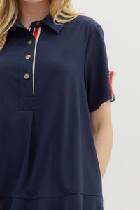 Navy Polo Dress