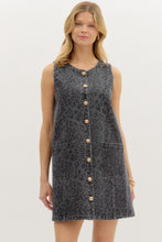 Load image into Gallery viewer, Charcoal Leopard Dress
