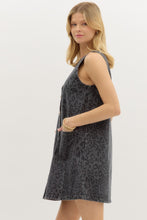 Load image into Gallery viewer, Charcoal Leopard Dress
