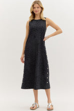 Load image into Gallery viewer, Black Studded Leopard Tank Dress
