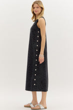 Load image into Gallery viewer, Black Studded Leopard Tank Dress
