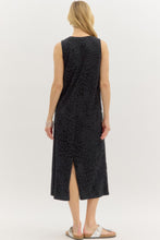 Load image into Gallery viewer, Black Studded Leopard Tank Dress
