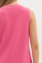 Load image into Gallery viewer, Hot Pink Studded Top
