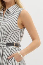 Load image into Gallery viewer, B+W Stripe Bubble Dress
